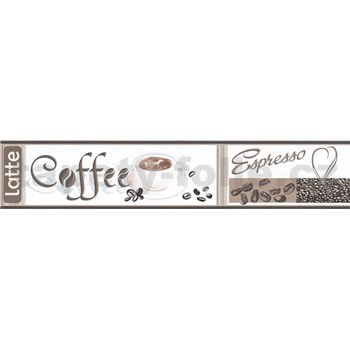 Samolepiace bordúry Coffee 5 m x 5,8 cm