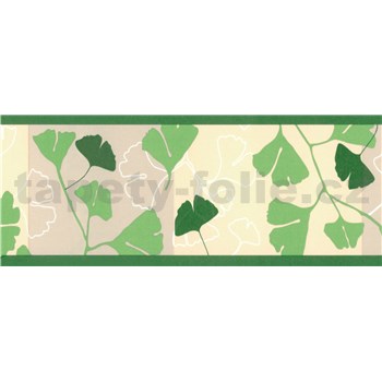 Samolepiace bordúry ginkgo listy zelené 5 m x 6,9 cm - POSLEDNÉ KUSY