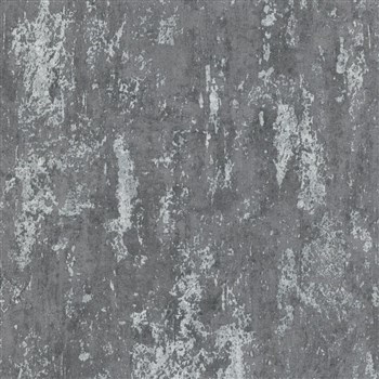Vliesové tapety na stenu Casual Chic moderná vertikálna stierka tmavo sivá so striebornými odleskami
