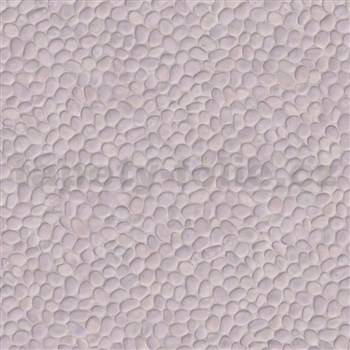 Dekoratívny obklad na stenu Ceramics Bato kamienky sivé s fialovým nádechom šírka 67,5 cm x 20 m