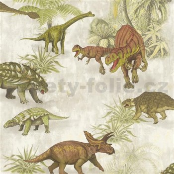 Detské papierové  tapety na stenu IMPOL Collection dinosauri