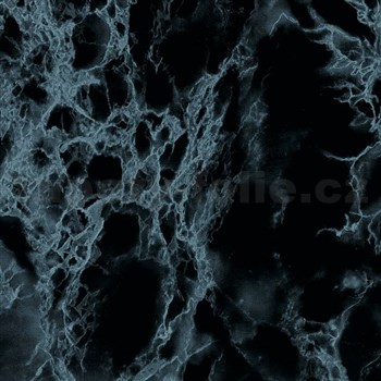 Samolepiace tapety d-c-fix - mramor marmi modro-čierna 45 cm x 15 m
