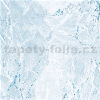 Samolepiace tapety  - mramor Cortes modrá 67,5 cm x 15 m - POSLEDNÉ METRE