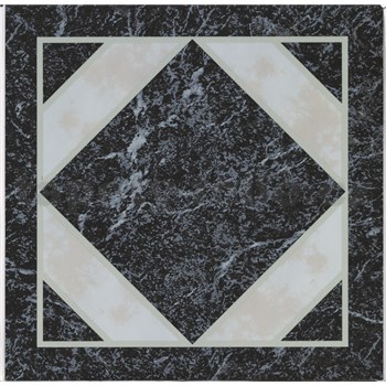Vinylové samolepiace podlahové štvorce Classic mramor čiernobiely rozmer 30,5 cm x 30,5 cm