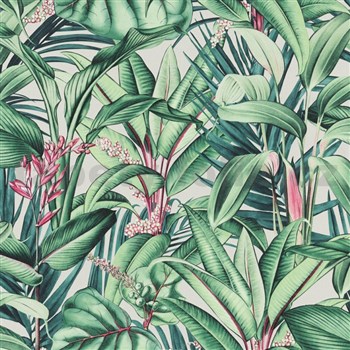 Vliesové tapety na stenu IMPOL Paradisio 2 fauna na krémovom podklade