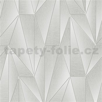 Vliesové tapety na stenu IMPOL Art-Deco sivé so striebornými konturami - POSLEDNÉ KUSY