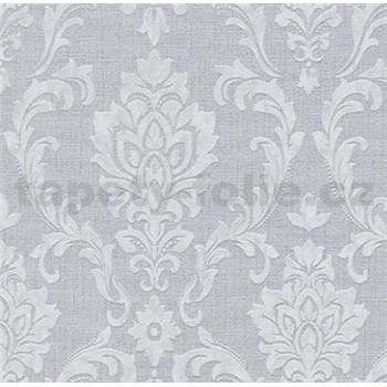 Vliesové tapety na stenu Classic zámocký vzor sivý