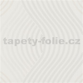Vliesové tapety na stenu G.M.K. Fashion For Walls vlnovky sivé na krémovom podklade