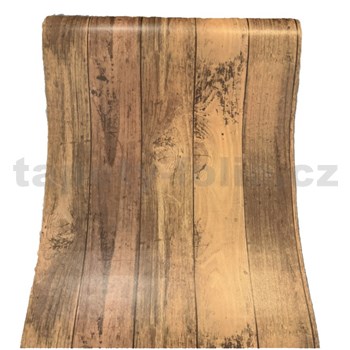 Samolepiace tapety dubové dosky tmavo hnedé 45 cm x 10 m