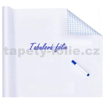 Samolepiaca tabuľová tapeta biela - 60 cm x 2 m (cena za kus)