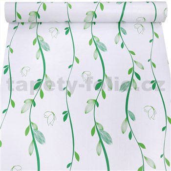 Samolepiace tapety popínavé zelené vetvičky 45 cm x 10 m