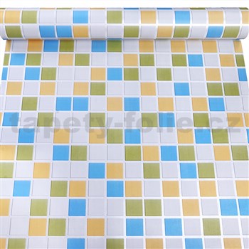 Samolepiace tapety mozaika farebná 45 cm x 10 m