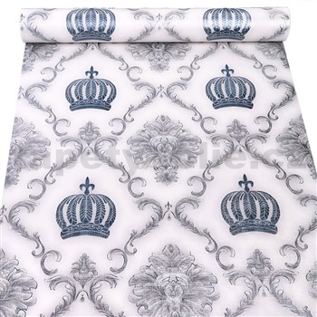 Samolepiace tapety zámocký vzor s korunami 45 cm x 10 m - POSLEDNÉ METRE