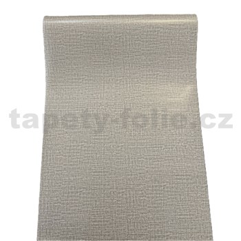 Samolepiace tapety textilný vzor sivý 45 cm x 10 m