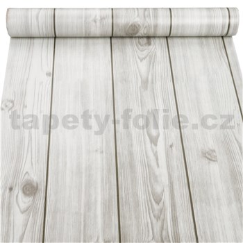 Samolepiace tapety dosky drevené sivé 45 cm x 10 m