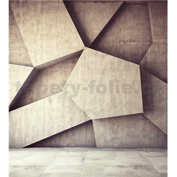 Vliesové fototapety 3D geometrické tvary rozmer 225 cm x 250 cm