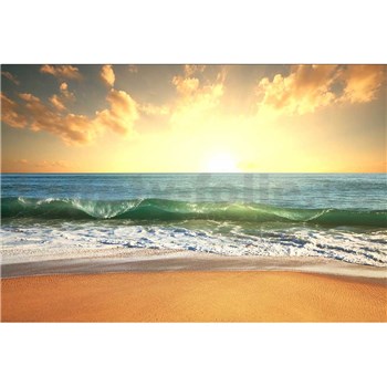 Vliesové fototapety slnko v mori rozmer 375 cm x 250 cm
