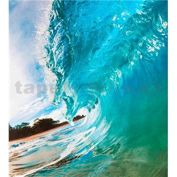 Vliesové fototapety vlny oceánu rozmer 225 cm x 250 cm