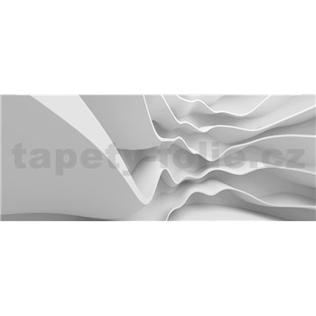 Vliesové fototapety futuristické vlny rozmer 375 cm x 150 cm