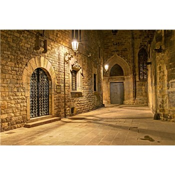 Vliesové fototapety Barcelona - gotická štvrť rozmer 375 cm x 250 cm