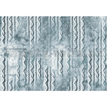 Vliesové fototapety betonová stena s pletenými detailmi rozmer 368 cm x 254 cm