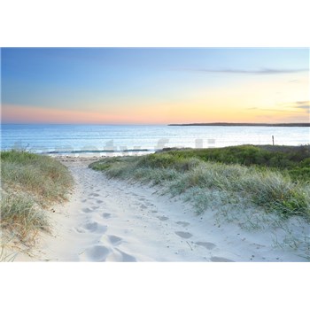Vliesové fototapety západ slnka na pláži rozmer 368 cm x 254 cm
