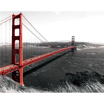 Vliesové fototapety most San Francisco, rozmer 312 cm x 219 cm