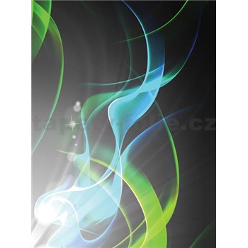 Vliesové fototapety abstrakcie zelená, rozmer 206 cm x 275 cm