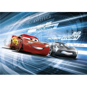 Fototapeta Disney Cars3 Mc Queen a Jackson Storm Simulation rozmer 254 cm x 184 cm