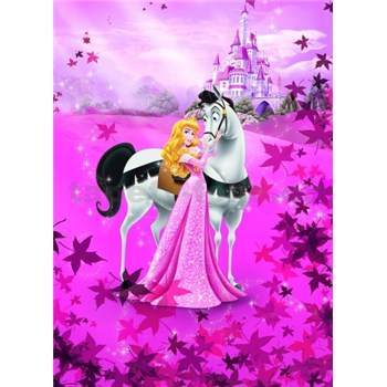 Fototapeta Disney Princezná a biely kôň rozmer 184 cm x 254 cm