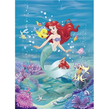 Fototapety Disney Malá morská víla Ariel spieva rozmer 184 cm x 254 cm