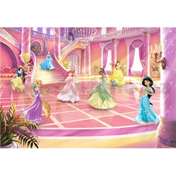 Fototapety Disney Princess trblietavá párty rozmer 368 cm x 254 cm