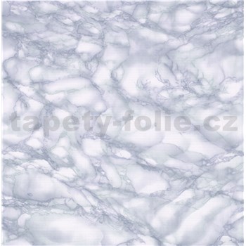 Samolepiace tapety mramor Carrara svetlo modrá 45 cm x 15 m