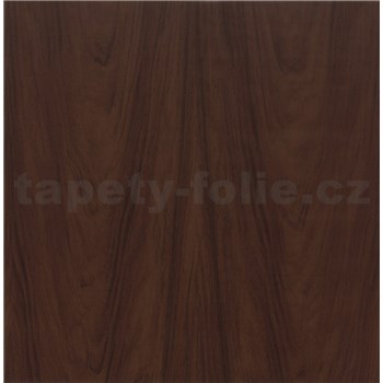 Samolepiace tapety drevo vlašského orecha tmavé - renovácia dverí - 90 cm x 210 cm