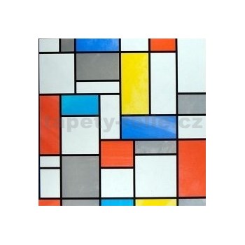 Samolepiace tapety transparentné Mondriaan 90 cm x 15 m