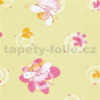 Samolepiace tapety detské - víly, metráž, šírka 67,5 cm, návin 15m,