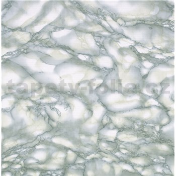 Samolepiace tapety mramor Carrara zelená 90 cm x 15 m