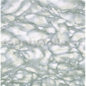 Samolepiace tapety mramor Carrara zelená - 45 cm x 15 m