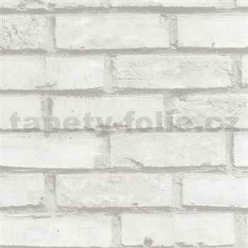 Samolepiace tapety tehla biela  45 cm x 15 m