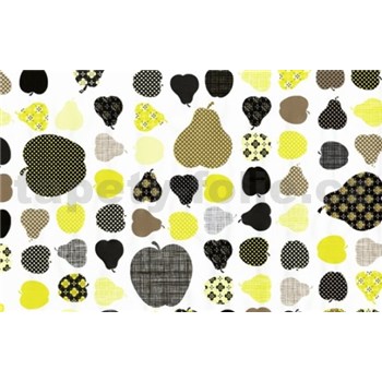 Samolepiace tapety jablká žlté 45 cm x 15 m - POSLEDNÉ METRE