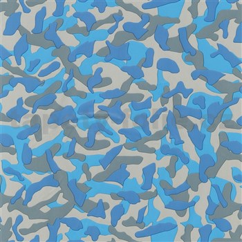 Samolepiace tapety maskáč modro-sivý 45 cm x 15 m - POSLEDNÉ METRE