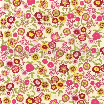 Samolepiace tapety kvety farebné 45 cm x 15 m