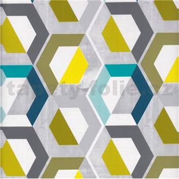 Samolepiace tapety moderný vzor geometrický 45 cm x 15 m