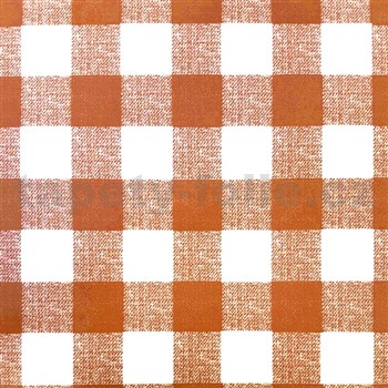 Samolepiace tapety kocky oranžová - 45 cm x 15 m