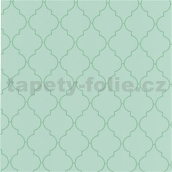 Samolepiace tapety ornament zelený  - 45 cm x 15 m