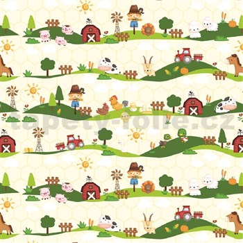 Samolepiace tapety FARM - 45 cm x 15 m