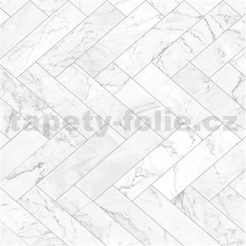 Samolepiace tapety mramorové dlaždice sivé - 45 cm x 2 m (cena za kus)