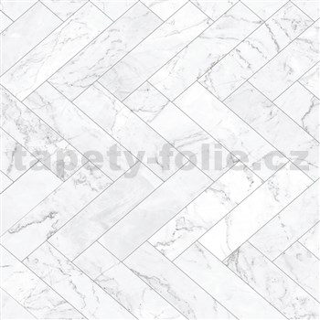 Samolepiace tapety mramorová dlaždice sivé - 45 cm x 15 m