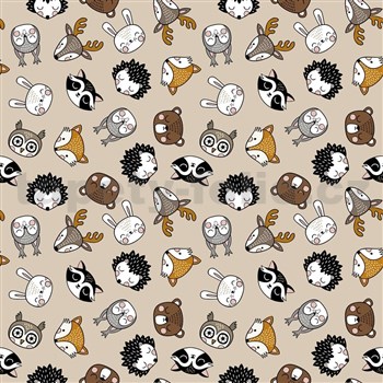 Samolepiace tapety FOREST ANIMALS - 45 cm x 15 m