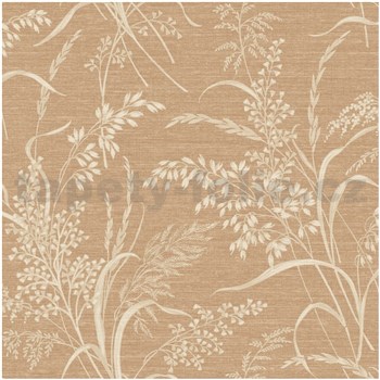 Vliesové tapety na stenu IMPOL Prairie motív lúčnych tráv rezavý